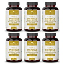 MCS Formulas 마그네슘 글리코네이트(글루콘산 마그네슘) 500mg 90캡슐 6병