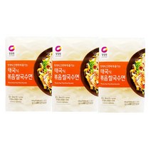 청정원 태국식 볶음쌀국수면200g x 3개 팟타이 동남아볶음면요리