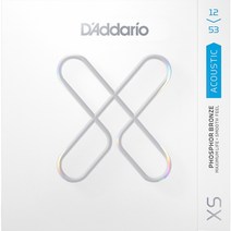 다다리오(D'Addario) 어쿠스틱기타 스트링 XSAPB1253 XS Acoustic Phosphor Bronze Light Set 12-53 현음악기