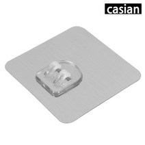 포스아트 카시안 철제 코너 욕실선반 CN 화장실 주방 정리 수납 선반 매직후크, 추가구매 CN 접착후크 1P