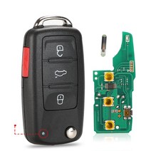자동차키 차량용스마트키315Mhz 5K0837202AE /A/R 원격 키 폭스 바겐 제타 캐디 EOS GTI 골프 파사트 티구, 01 Full Remote Key