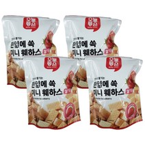 한입에쏙 미니웨하스 딸기 190g x 4개 사무실탕비실간식 회의실회사과자 스낵바, 1개
