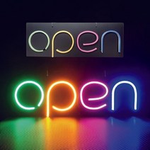 신나라-닷컴_OPEN 포맥스 LED네온간판 오픈 미니 전광판 영업중 입간판_ tlsskfk, 신-컴-선택사항없습니다