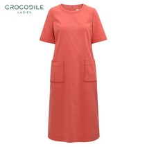 [TAG가 228 000원] [크로커다일 레이디] CL0MOP106_심플 5부 롱 포켓원피스