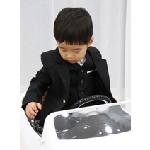남아 검정 정장 세트 2pcs 유아 아동 어린이 화동 연주회복 합창단복