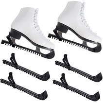 4피스 워킹 하키 스케이트 가드 스 블레이드 커버 프로텍터 장비 조절 가능한 버클 포함 성인 피겨