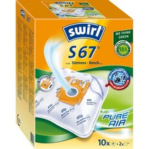 스월 Swirl S67 지멘스 보쉬 유럽 진공 청소기용 더스트 백 (10pcs)