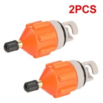 공기주입카약 고무보트 미니 급류카약 투어링 kayak air valve adapters, 오렌지 2개