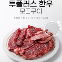 보섭살 삼각살 투쁠한우 냉장 캠핑한우 소고기모듬 1++, 1++한판세트 800g