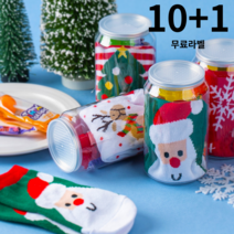[10 1] 어린이집 크리스마스 간식 구디백 선물 세트 단체간식 산타 양말 간식세트, S: 1~3세