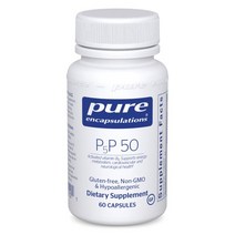 퓨어인캡슐레이션 P5P 50 활성 비타민 B6 메타볼리즘 서포트 60캡슐, 180