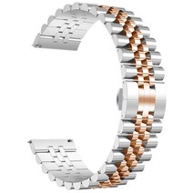 우먼스9999 갤럭시 워치 호환 쥬빌레 스트랩, 라인(로즈골드), 갤럭시워치4/워치4클래식/5 20mm