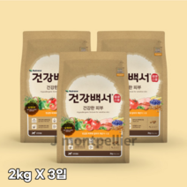 건강백서 전연령 생선 건강한 피부 애견사료, 0   healthy skin(건강한 피부), 6kg, 2개