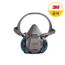 3M 6501 6502 6503 반면형면체 마스크 방독마스크 방독면, 1개