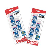 Pentel 하이 폴리머 블록 지우개 화이트 L 10개 (ZEH10PC10), White