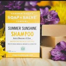Chagrin Valley Soap & Salve 유기농 천연 샴푸 바 (썸머 선샤인 1개) 미국직송