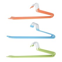 파스텔 PVC 코팅 논슬립 바지걸이 40개, 블루
