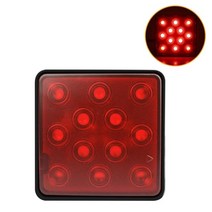 범용 스퀘어 12V LED 신호 테일 라이트 트럭 트레일러 보트 브레이크 Led 조명 J60F, 02 12 Light, 02 12 Light