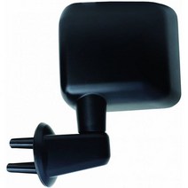 Fit System 지프 랭글러 풀하프 도어용 드라이버 사이드 미러 JK 텍스처 블랙 폴드웨이 매뉴얼, Driver Side (LH)