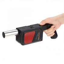 소형 배풍기 캠핑 송품기 고압 바베큐 Handheld Electric BBQ Fan Blower for Outdoor Camping Picnic Barbecue Cooking To, Black