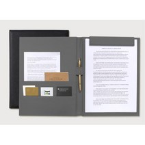 영업사원 사무실 사장님 가죽 서류판 식당 결재화일, 다크그레이