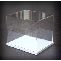 아크릴 투명 디스플레이 상자 피규어 케이스 장식장, 길이 및 너비 15x30 cm(내부 크기)