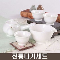 화이트 균열 3인 다기세트(6p)