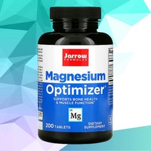 재로우포뮬라 마그네슘 말산마그네슘 비타민B6 칼륨 타우린 200정 Jarrow Formulas Magnesium Optimizer 200 Tablets, 마그네슘 200정