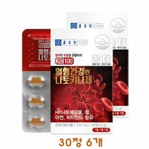 혈행건강 앤 나토키나제 HK나토배양물 철 아연 비타민B6 피브린용해효소 나토키아나제