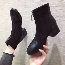 요나걸 여성 부츠 첼시부츠 마틴부츠 앵글부츠 지퍼 신기편한 통굽 발편한 봄 가을 여자부츠