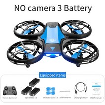 V8 미니 드론 4K 1080P HD 카메라 WiFi Fpv 기압 높이 유지 접이식 Quadcopter RC Dron 선물, 협동사, 카메라 없음 3배터리