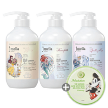 제이멜라 바디로션 블루밍 피오니 500ml 1개 + 팜므파탈 500ml 1개 + 스파클링 로제 500ml 1개 + 증정 (더내추럴 알로에 수딩시카젤 300ml 1개), 옵션1