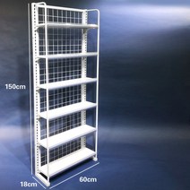 쿠키 간식 철제 진열대 가판대 컵라면 소품 렉 다이 150cm, 150x60x18cm 6단