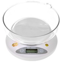 경인 디지털 주방저울 KT-3000 (최대3kg/1g단위) 주방 주부 과일 비누 용기포함 제과