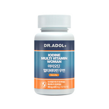 닥터아돌 아이오딘 멀티비타민 우먼 + 휴대용 약통 케이스, 60정 x 1개, 1개, 60정