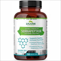 재지 세라펩타제 세라펩타아제 SERRAPEPTASE enzyme 120 비건캡슐, 1개, 기본