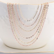 쥬골드 14k목걸이 14K체인 금목걸이 14K목걸이줄 금체인 모줄 골드 핑크 목걸이