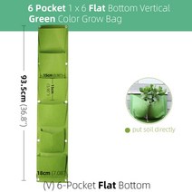 1-6 포켓 녹색 성장 가방 수직 크로스 벽 교수형 심기 가방 화분 정원 야채 생활 정원 가방 가정 용품, v