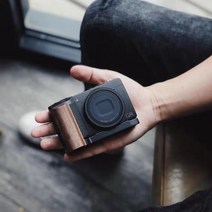 Ricoh GR3 GRIII GR 3 용 마호가니 우드 핸드 그립 플레이트 브래킷 알루미늄 베이스 포함, Walnut