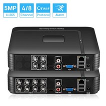DVR 카메라 하이브리드 디지털 비디오 레코더 홈 보안 시스템 원격 액세스, 2t, au 플러그, 8채널