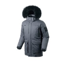 트렉스타 (미디움그레이/남성) 팝수라 하프기장파카 덕다운점퍼 오리털패딩