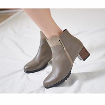 여성 성수동 수제화 소가죽 명품 스판 첼시 뷰티 명품 앵글부츠 소프트 베이직 5cm