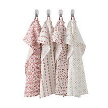 이케아 INAMARIA 이나마리아 행주 봄패턴 블루핑크 30x40 cm