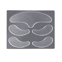 5pcs 재사용 가능한 실리콘 안티 주름 얼굴 이마 스티커 뺨 턱 스티커 얼굴 눈 패치 주름 제거 얼굴 리프팅