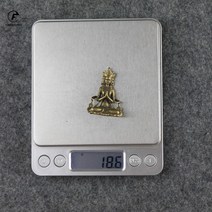 미니불상 불교 석가모니 반가사유상 관세음 지장 보살솔리드 구리 관음 부처님 동상 거실, 연노랑