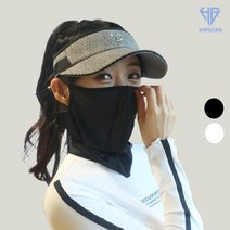 힙스타 골프 냉감 마스크 UV 자외선차단 쿨 메쉬 얼굴 햇빛가리개 스포츠 용품, XL, 쿨마스크 블랙XL