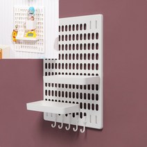 페그보드 선반세트 P1 화이트 타공판고리 타공판인테리어 벽면타공판 인테리어타공판 우드타공판 주방타공판 타