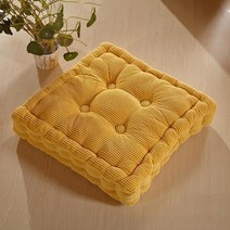 Corn cob-두꺼운 탄성 방석 시트 쿠션 솔리드 컬러 스퀘어 플로어 홈 오피스 의자용, 01 yellow_01 40X40cm