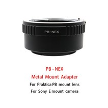 PB-NEX 메탈 마운트 어댑터 링 Praktica PB 렌즈 소니 E 카메라 A7/A7r/A7s/A6000/NEX 시리즈 등, 한개옵션0