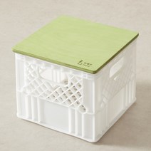 캠핑 우유박스 / 밀크박스 / 의자 / 보조의자 / 정리함, 화이트, 오크